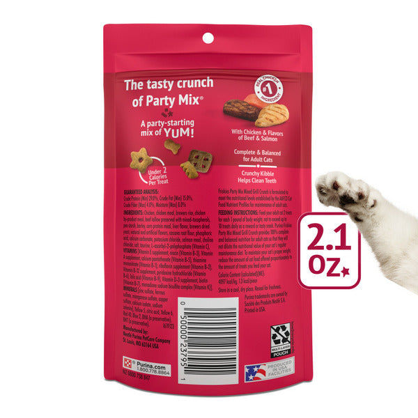 Purina Friskies Cat Treats, Party Mix Mixed Grill Crunch - Elite Pet Collective