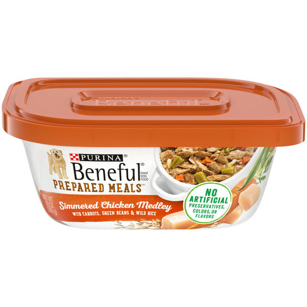 Purina Beneful High Protein Wet Dog Food With Gravy, Prepared Meals Simmered Chicken Medley - Elite Pet Collective