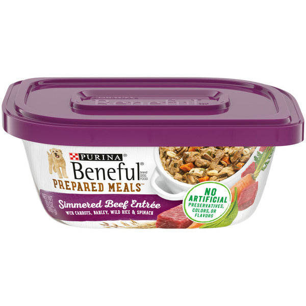 Purina Beneful High Protein, Wet Dog Food With Gravy, Prepared Meals Simmered Beef Entree - Elite Pet Collective