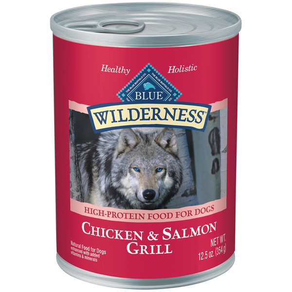 Blue Buffalo Wilderness High Protein, Natural Adult Wet Dog Food, Salmon & Chicken Grill - Elite Pet Collective