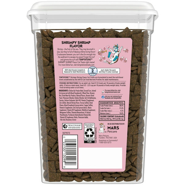TEMPTATIONS Classic Crunchy and Soft Cat Treats Shrimp Flavor - Elite Pet Collective