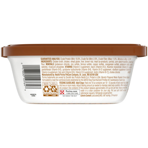 Purina Beneful High Protein, Wet Dog Food With Gravy, Prepared Meals Roasted Chicken Recipe - Elite Pet Collective