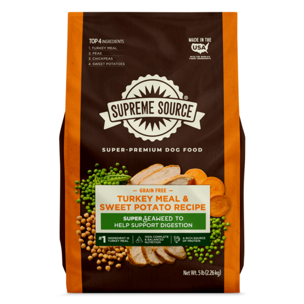 Supreme Source Dog Food, Grain-Free, Turkey Meal and Sweet Potato Recipe, Super-Premium - Elite Pet Collective