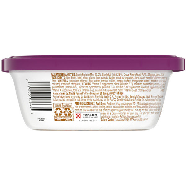 Purina Beneful High Protein, Wet Dog Food With Gravy, Prepared Meals Simmered Beef Entree - Elite Pet Collective