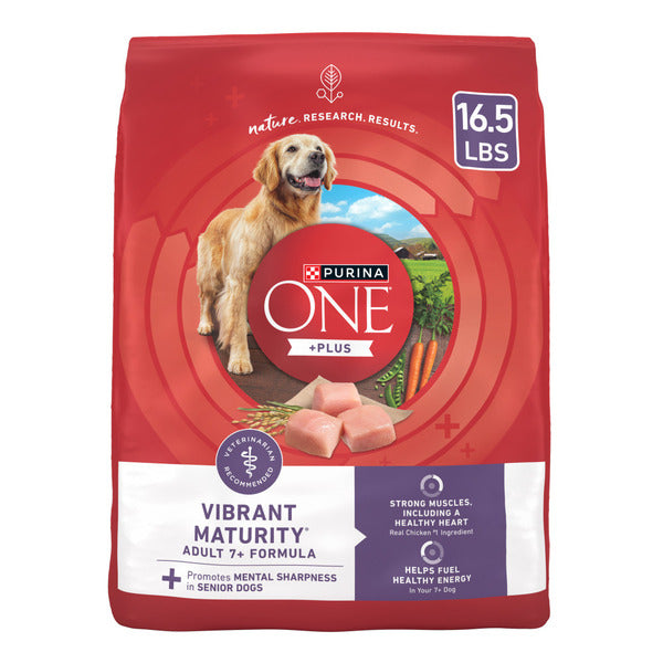 Purina ONE High Protein Dry Senior Dog Food Plus Vibrant Maturity Adult 7 Plus Formula - Elite Pet Collective