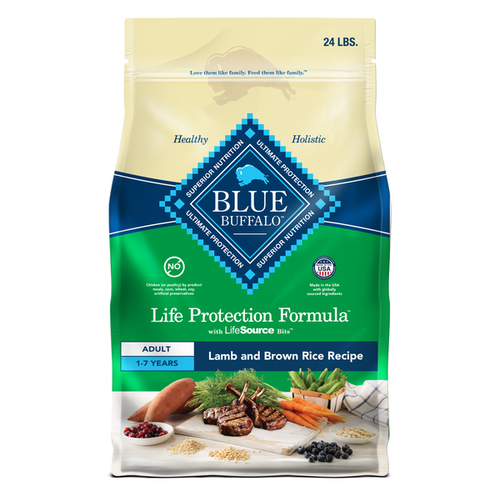 Blue Buffalo Life Protection Formula Natural Adult Dry Dog Food, Lamb and Brown Rice - Elite Pet Collective