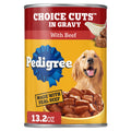 Pedigree Choice Cuts In Gravy Adult Canned Soft Wet Dog Food With Beef, 13.2 oz. Can - Elite Pet Collective