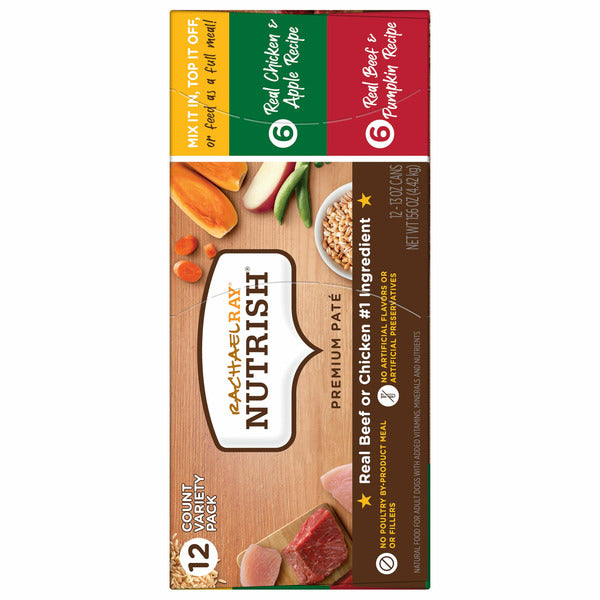 Rachael Ray Nutrish Dog Food, Premium Pate, Variety Pack - Elite Pet Collective