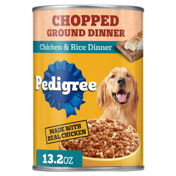 Pedigree Traditional Ground Dinner Chicken & Rice Wet Dog Food - Elite Pet Collective