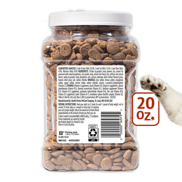Purina Friskies Cat Treats, Party Mix Gravy-licious Crunch Chicken and Gravy Flavors - Elite Pet Collective