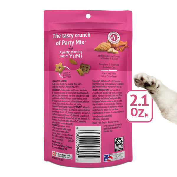 Purina Friskies Cat Treats, Party Mix California Crunch With Chicken - Elite Pet Collective