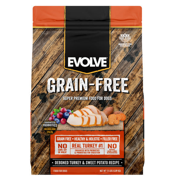EVOLVE Grain Free Turkey & Sweet Potato Dog Food - Elite Pet Collective
