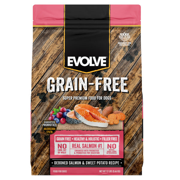 EVOLVE Grain Free Salmon & Sweet Potato Dog Food - Elite Pet Collective