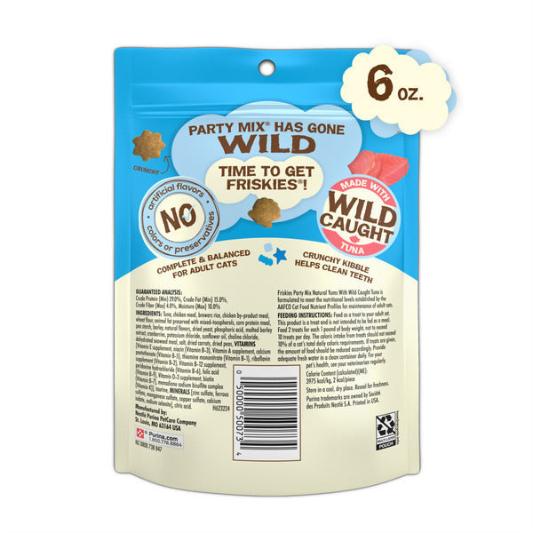 Purina Friskies Natural Cat Treats, Party Mix Natural Yums With Wild Tuna - Elite Pet Collective