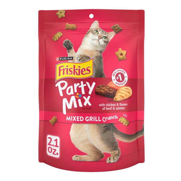 Purina Friskies Cat Treats, Party Mix Mixed Grill Crunch - Elite Pet Collective