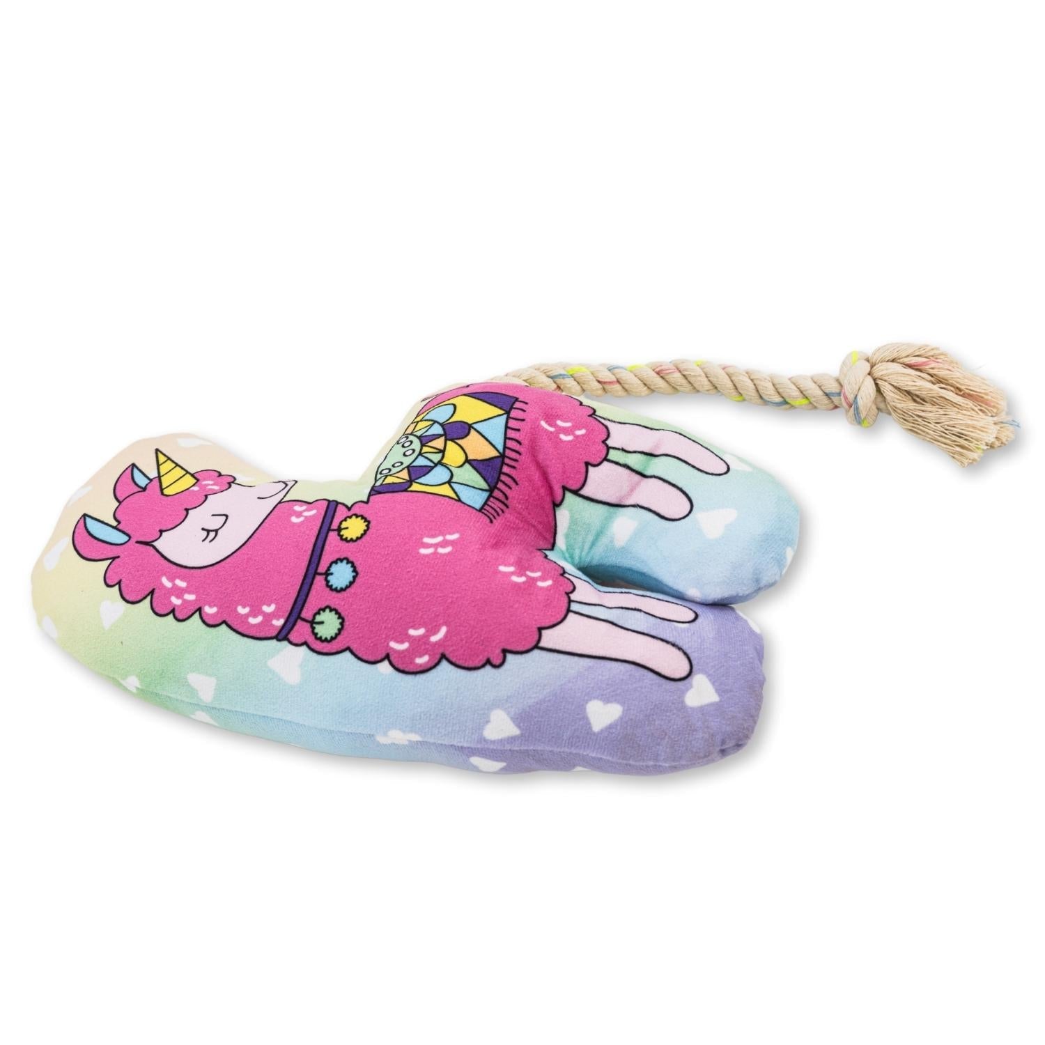 Magical Llama Plush Dog Toy – with Squeaker & Crinkle Paper for Fun Play - Elite Pet Collective