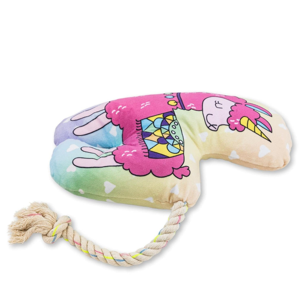 Magical Llama Plush Dog Toy – with Squeaker & Crinkle Paper for Fun Play - Elite Pet Collective