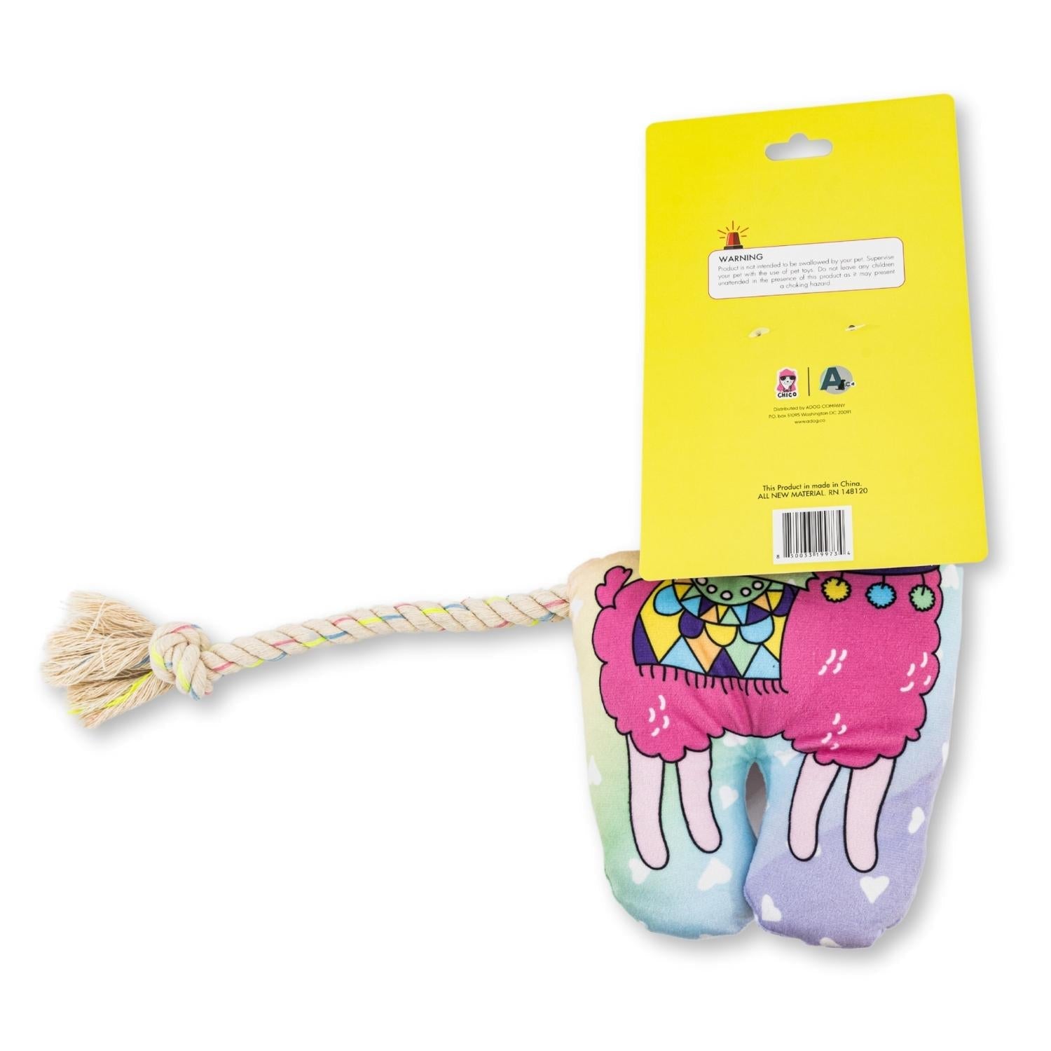 Magical Llama Plush Dog Toy – with Squeaker & Crinkle Paper for Fun Play - Elite Pet Collective