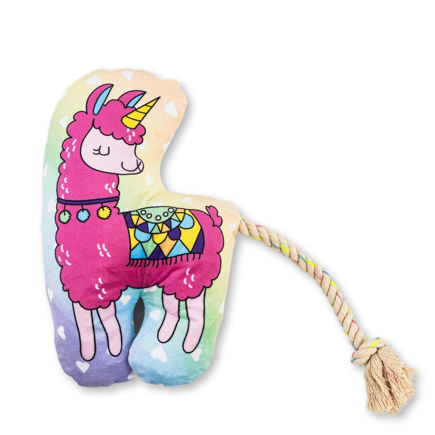 Magical Llama Plush Dog Toy – with Squeaker & Crinkle Paper for Fun Play - Elite Pet Collective