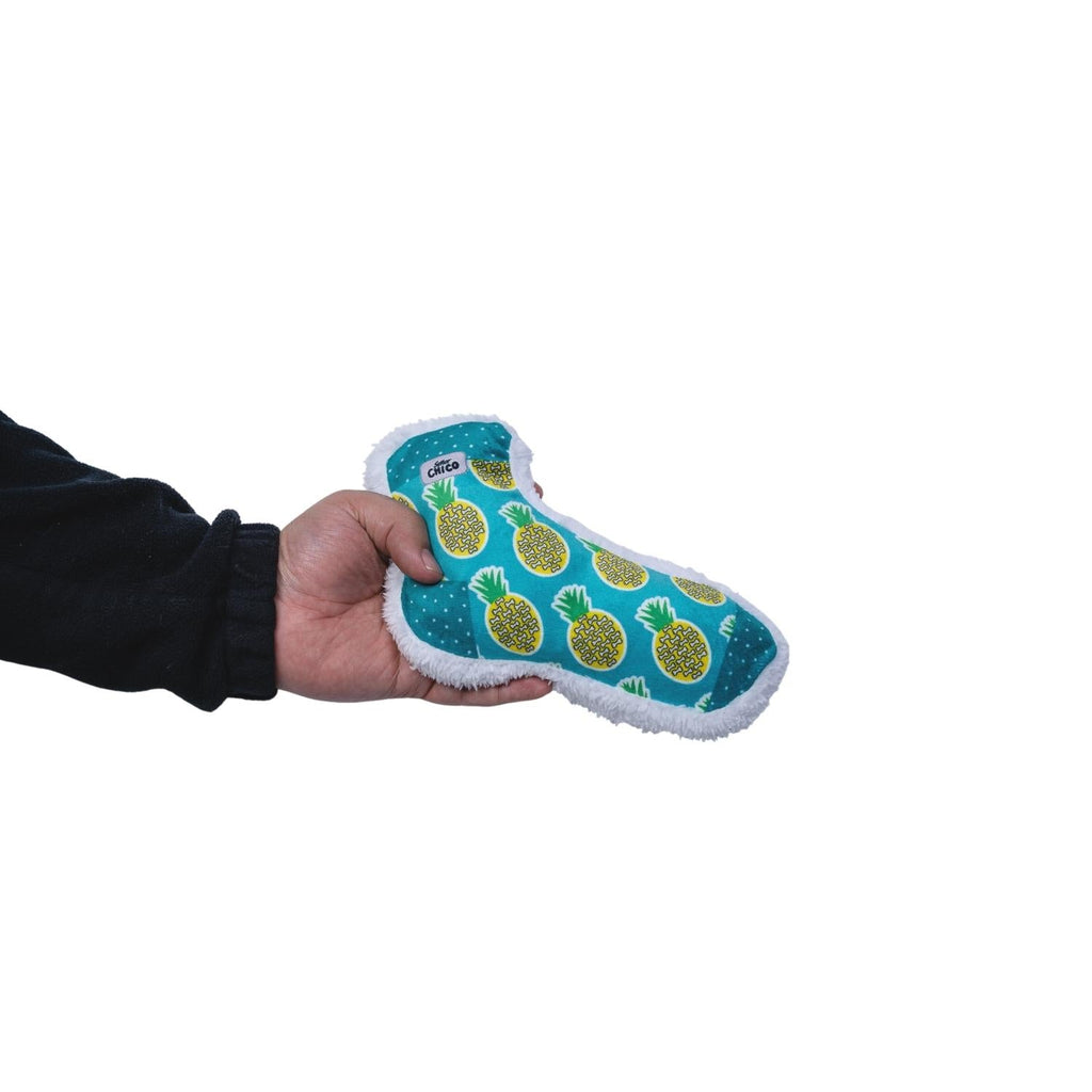 Squeaky Sock Plush Dog Toy – Whimsy Wonders Pineapple Design - Elite Pet Collective