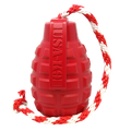 USA-K9 Grenade Rubber Dog Chew Toy | K9 Handler Reward Toy | Blue | USA Made - Elite Pet Collective