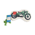 Country Living Retro Army Motorcycle with Squeaker & Crinkle Paper Plush Dog Toy - Elite Pet Collective