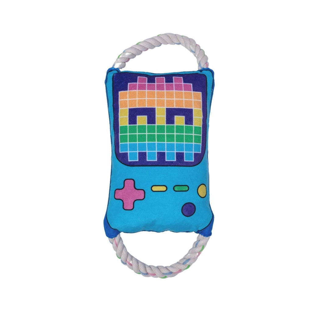 Retro Gamer Plush Dog Toy – with Squeaker & Crinkle Paper for Fun Play - Elite Pet Collective