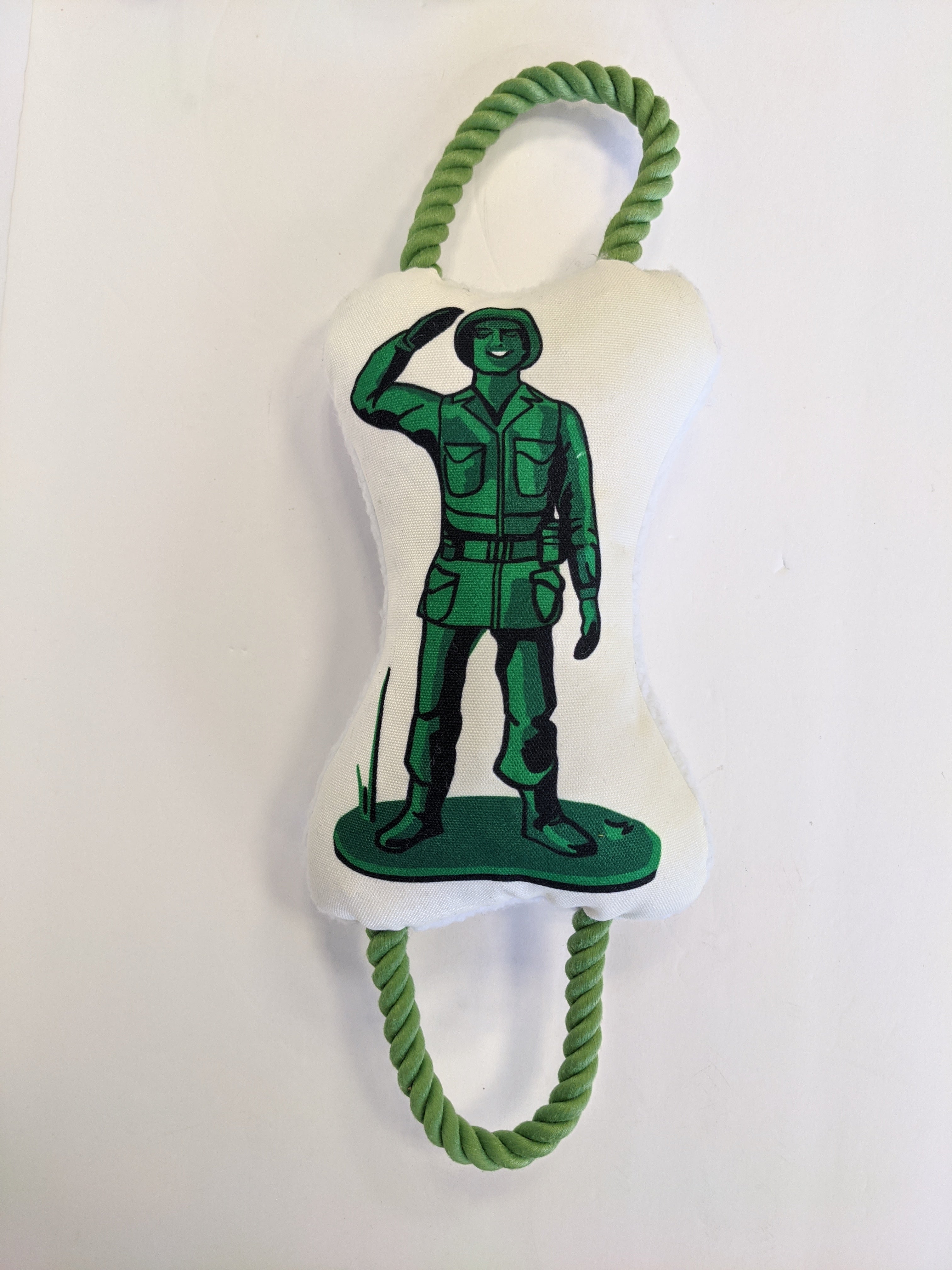 Retro Soldier with Squeaker & Crinkle Paper Plush Dog Toy - Elite Pet Collective