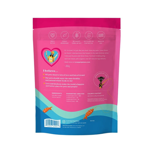 Ava's Pet Palace Crunchy Jerky Dog Treats - Snappin' Salmon Treats (4 oz) - Elite Pet Collective
