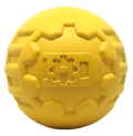 Industrial Dog Ball Rubber Chew Toy for Heavy Chewers | Yellow | USA Made | SodaPup - Elite Pet Collective