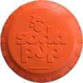 Bottle Top Flyer Rubber Frisbee for Dogs | Orange | Vet Approved | USA Made - Elite Pet Collective