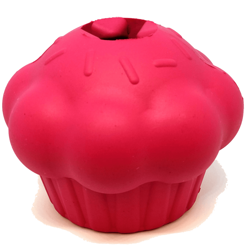 Cupcake eDispenser - Durable Rubber Chew Toy & Treat Dispenser | USA Made - Elite Pet Collective