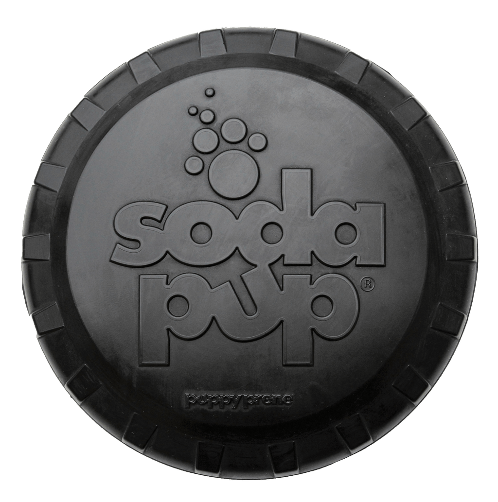 Magnum Bottle Top Flyer Rubber Frisbee for Heavy Chewers | Large | USA Made - Elite Pet Collective