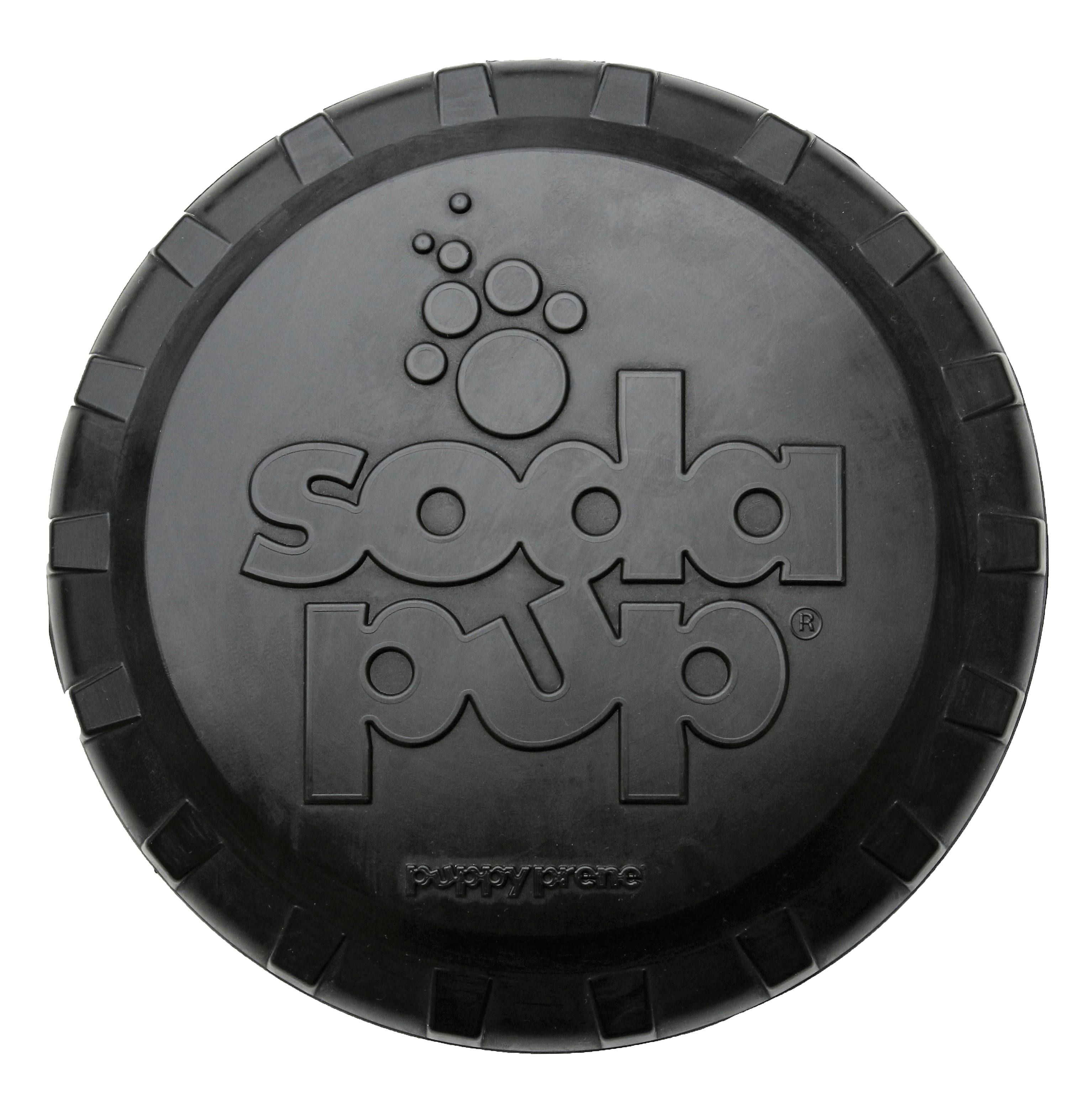 Magnum Bottle Top Flyer Rubber Frisbee for Heavy Chewers | Large | USA Made - Elite Pet Collective