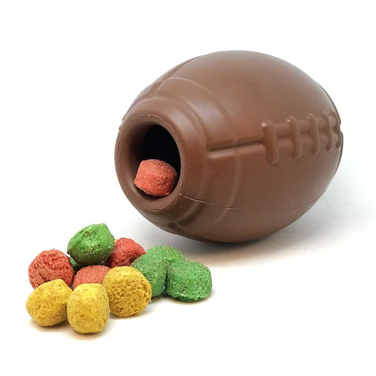 Football Dog Chew Toy & Treat Dispenser - USA Made | SodaPup - Elite Pet Collective