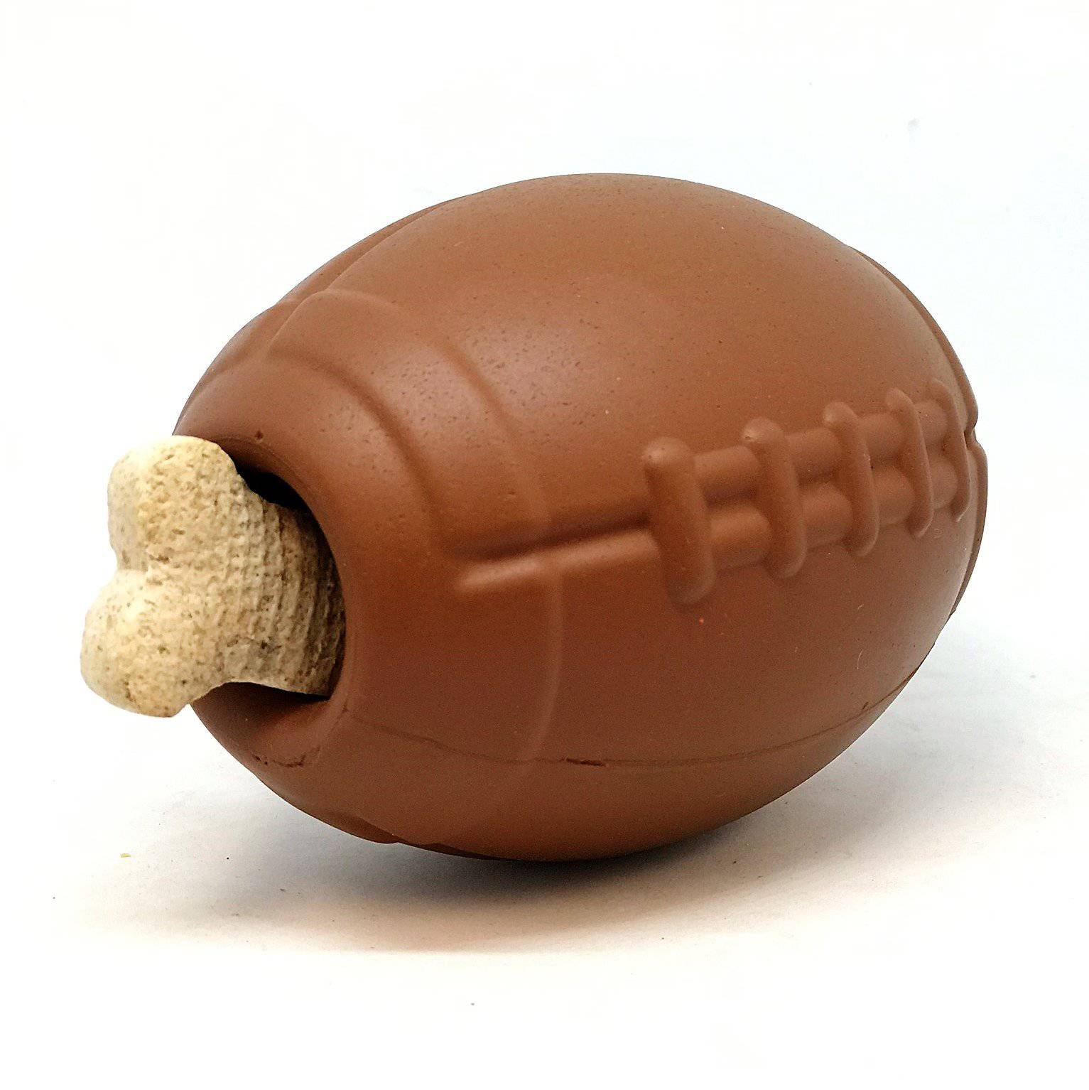 Football Dog Chew Toy & Treat Dispenser - USA Made | SodaPup - Elite Pet Collective