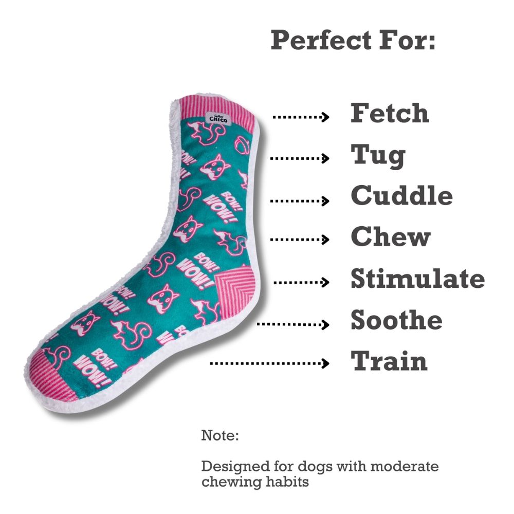 Squeaky Sock Plush Dog Toy – Whimsy Wonders Squirrel Design - Elite Pet Collective