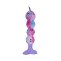 Tie Dye Skinny Narwhal Magical Creature Plush Dog Toy – with Squeaker & Crinkle Paper for Fun Play - Elite Pet Collective