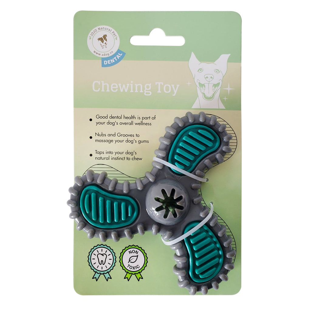 TPR Dental Spinner Dog Chew Toy – Durable Dental Care Fun for Light to Medium Chewers - Elite Pet Collective