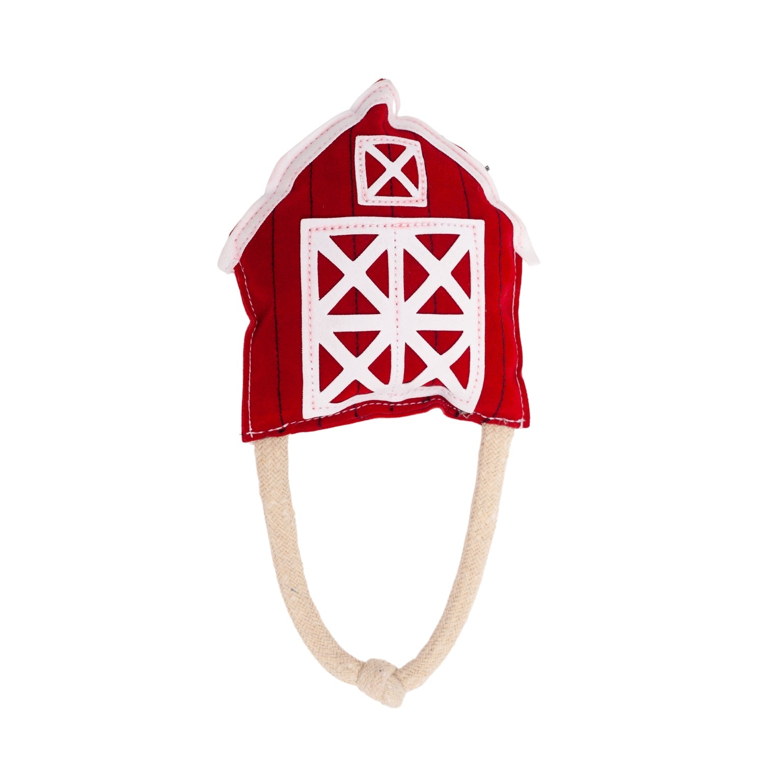 Country Living Faux Leather Red Barn Dog Chew Toy – Safe, Long-Lasting, and Non-Toxic - Elite Pet Collective