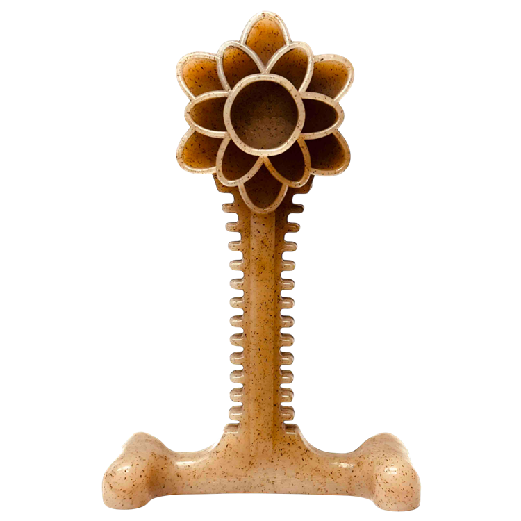 Honey Bone Dental Flower Tower - Indestructible Nylon Dog Chew Toy XL | USA - Elite Pet Collective