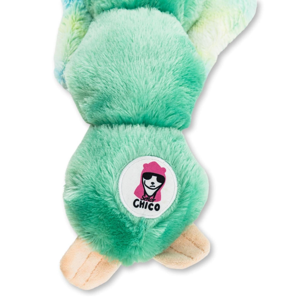 Mystical Mint Winged Sloth Plush Dog Toy – with Squeaker & Crinkle Paper for Fun Play - Elite Pet Collective